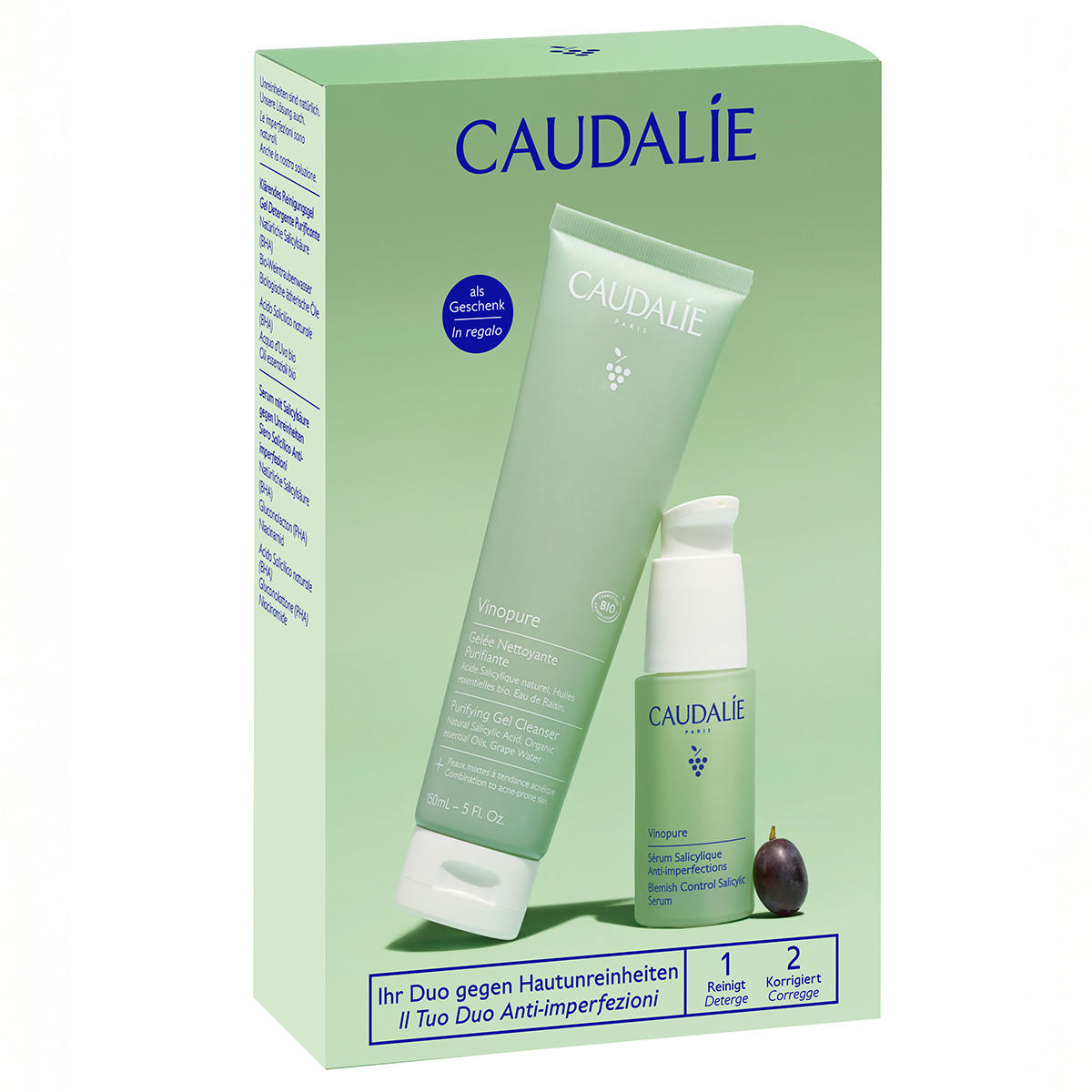 CAUDALIE Vinopure Vinopure Set Serum & Reinigingsgel  - 1