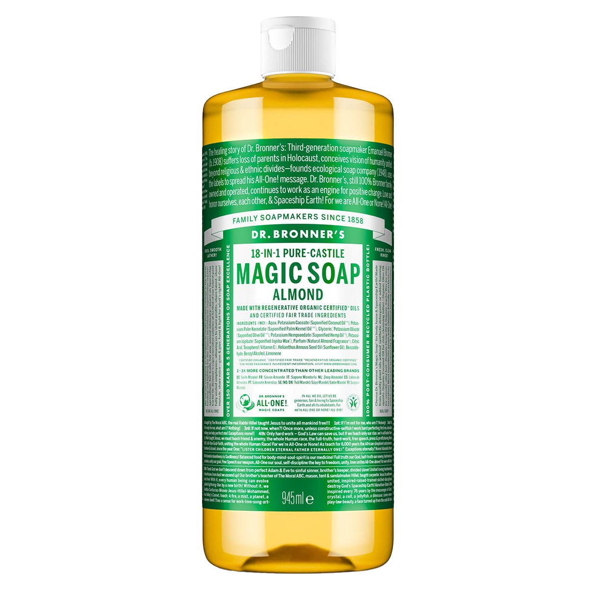 DR. BRONNER'S MAGIC SOAP Almond 945 ml - 1