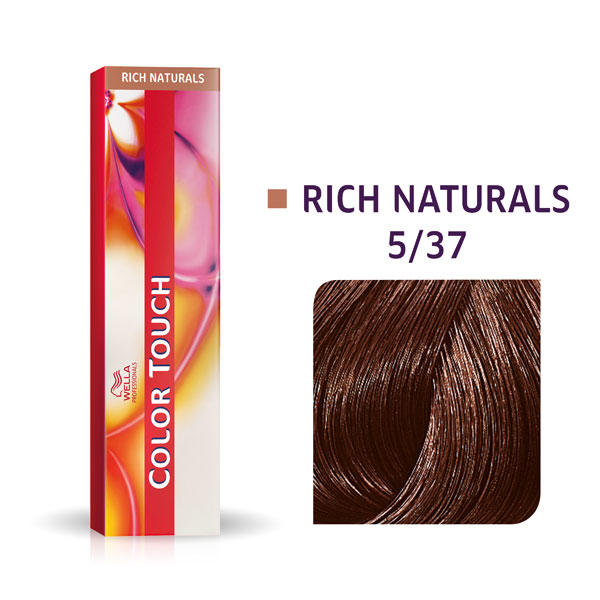 Wella Color Touch Rich Naturals 5/37 Châtain clair doré marron - 1