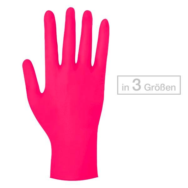 Meditrade Nitril Magenta Handschuhe  - 1