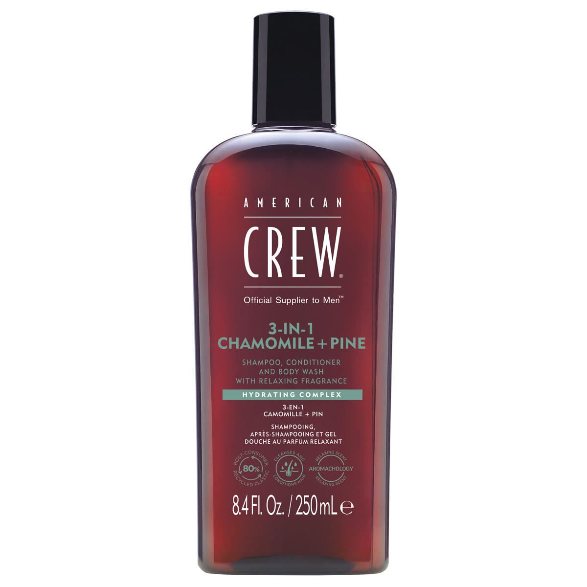 American Crew 3In1 Chamomile & Pine Shampoo, Conditioner & Body Wash  - 1