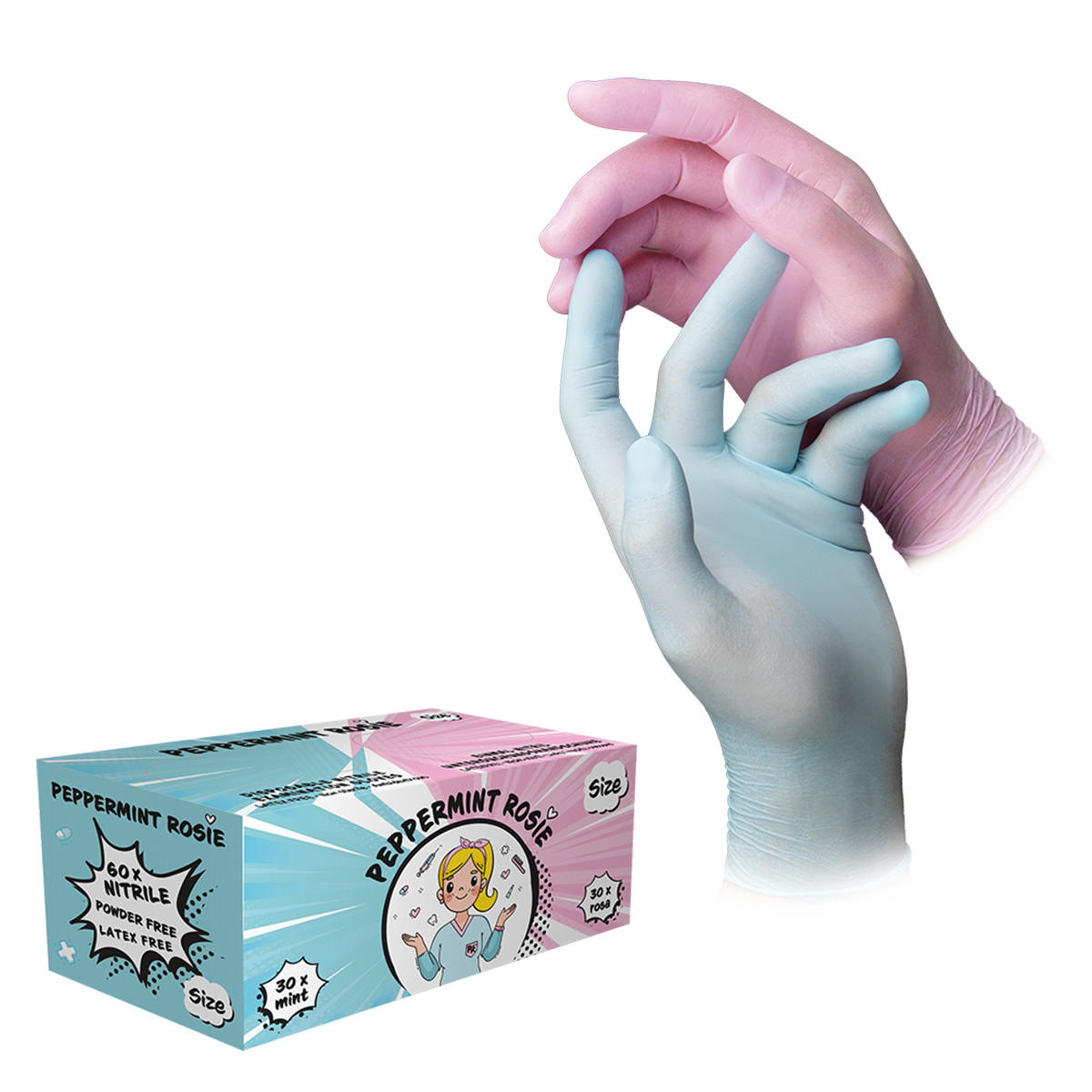 AMPri Style Peppermint Rosie Nitrilhandschuhe  - 1