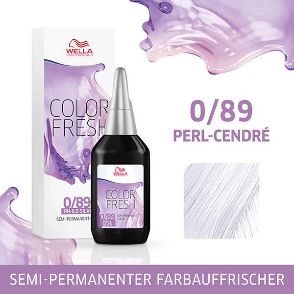 Wella Color Fresh pH 6.5 - Silver 0/89 Perl Cendré, 75 ml - 1