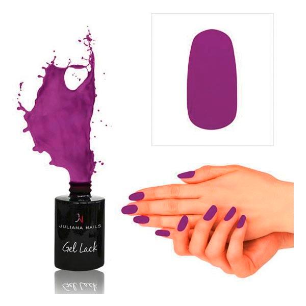 Juliana Nails Gel Lack Neon Violet vif, bouteille 6 ml - 1