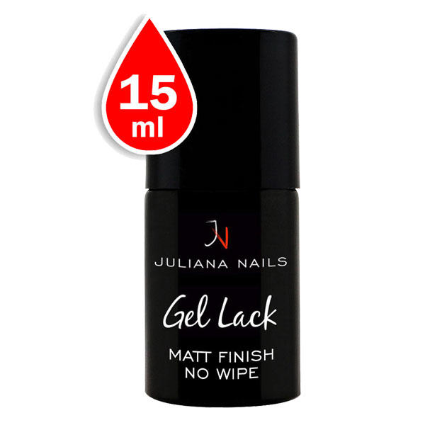 Juliana Nails Gel Lack Matt Finish - No Wipe 15 ml - 1