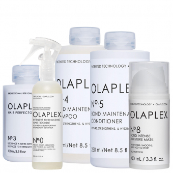 Olaplex Premium Care Set n° 0 + n° 3 + n° 4 + n° 5 + n° 8 | baslerbeauty