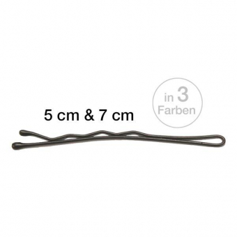 Efalock Duchesse Haarklemmen 5 cm Gold matt, Pro Packung 12 Stück - 1