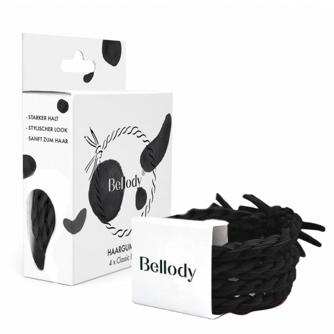 Bellody Original Haargummis Classic Black 4 Stück - 1