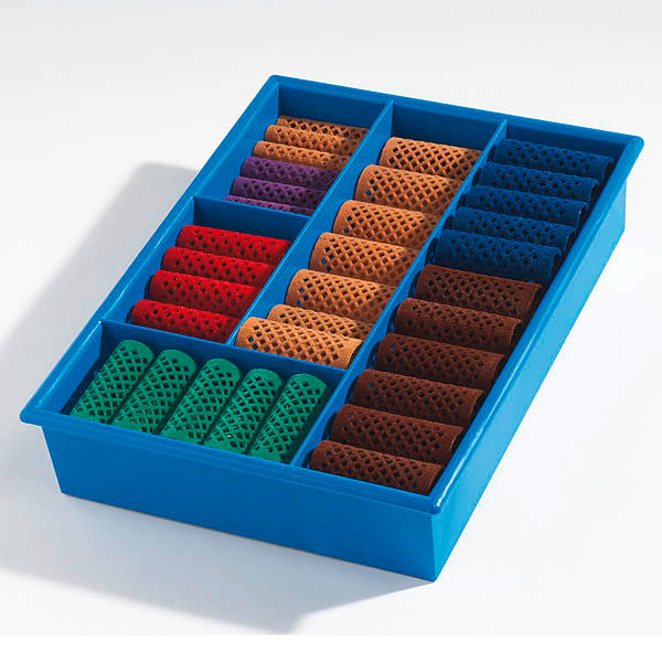 Basler Caja de surtido de rizadores Caja azul con 60 bobinas - 1