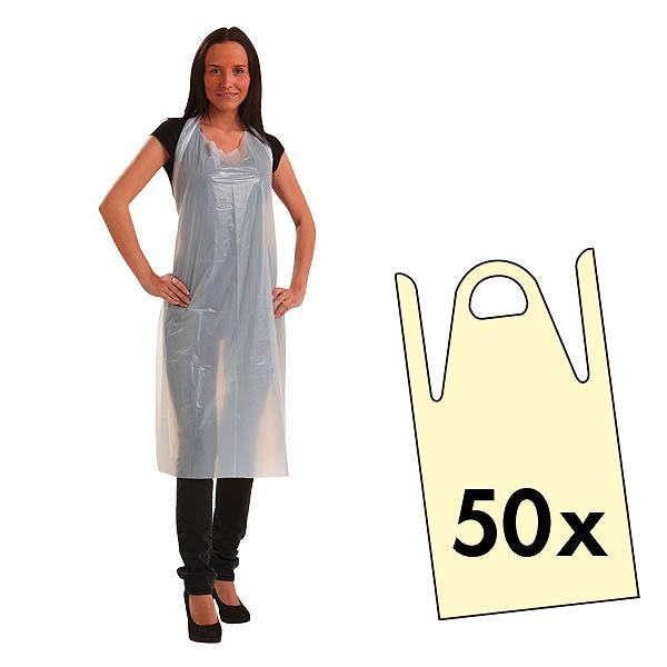 Disposable dyeing aprons 50 piece - 1
