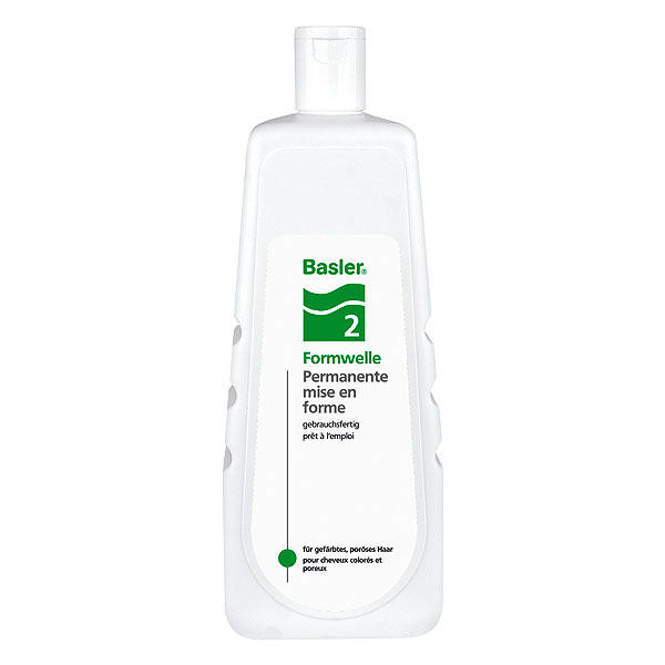 Basler Eje con forma 2, para cabellos coloreados y porosos, botella económica de 1 litro - 1