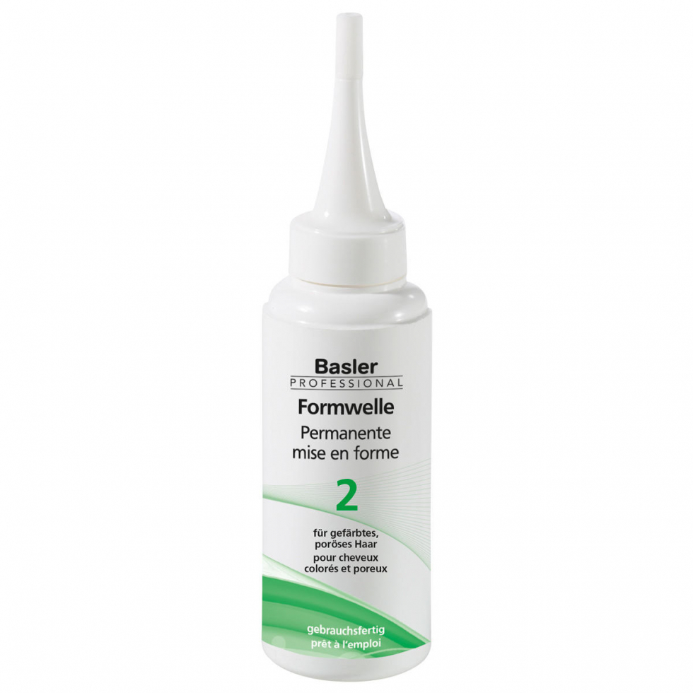 Basler Permanente mise en forme 2, pour cheveux colorés et poreux, Flacon portion 75 ml - 1