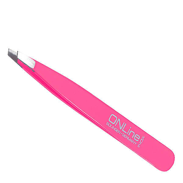 Tweezers oblique INOX Pink - 1