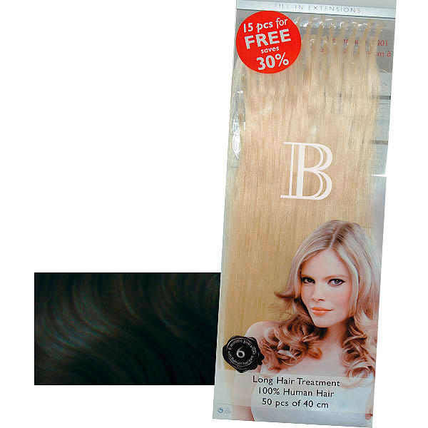 Balmain Fill-In Extensions Value Pack Natural Straight 1B Black - 1