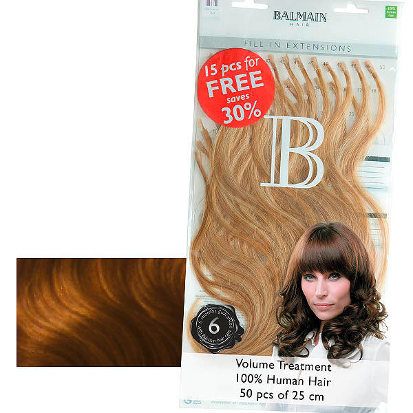 Balmain Fill-In Extensions Value Pack Natural Straight 27 (level 8) Medium Beige Blond - 1