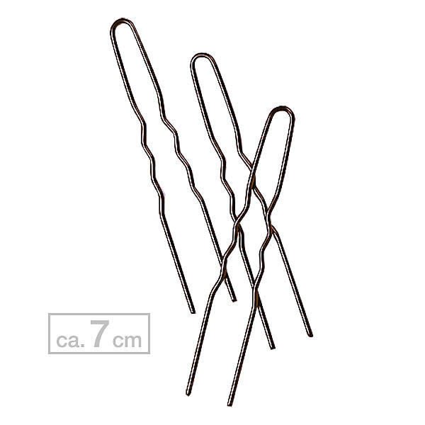 MyBrand Hairpins wavy Brown, approx. 7 cm, 20 pieces - 1