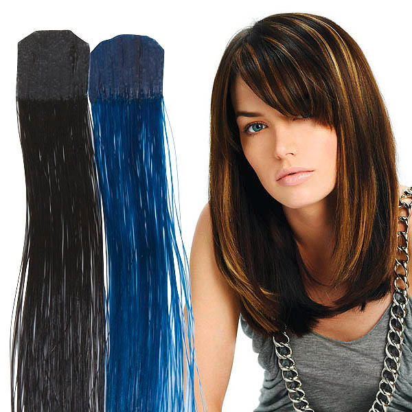 Balmain Color Flash Tape Extensions 40 cm Blue Ray - 1
