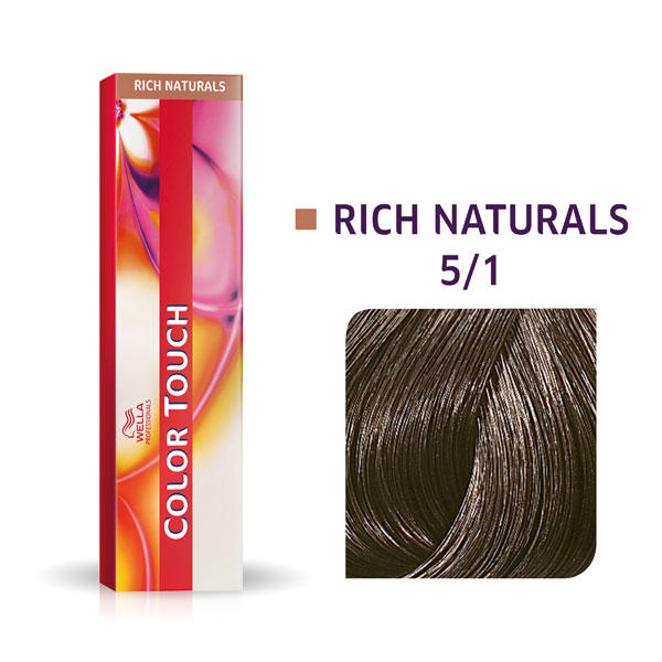 Wella Color Touch Rich Naturals 5/1 Lichtbruine as - 1