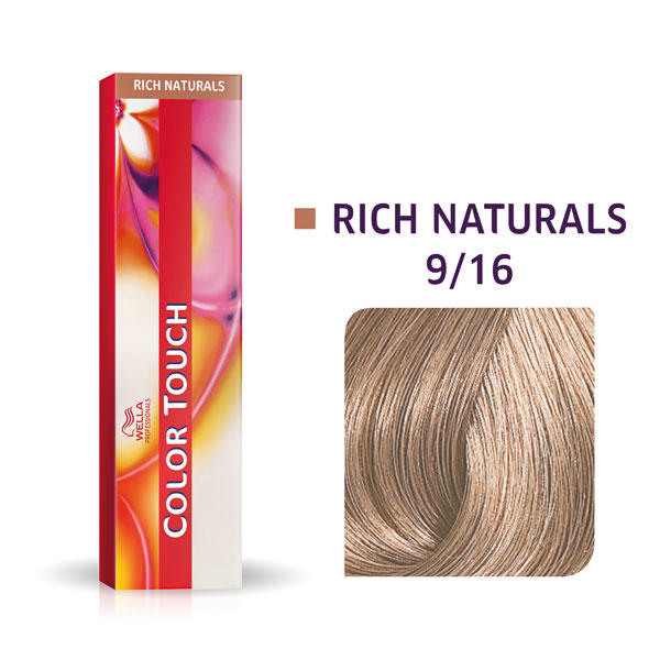 Wella Color Touch Rich Naturals 9/16 biondo chiaro viola cenere - 1