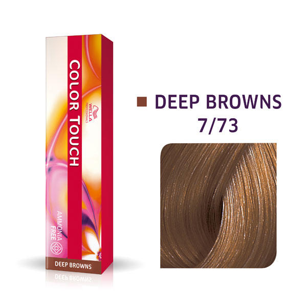 Wella Color Touch Deep Browns 7/73 Biondo Medio Marrone Oro - 1