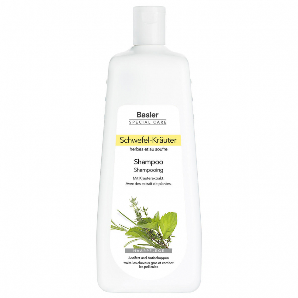 Basler Zwavel-kruiden shampoo Economy fles 1 liter - 1