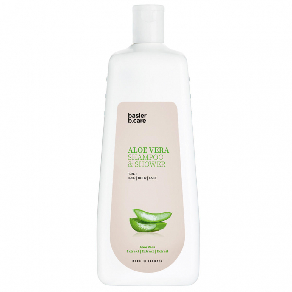 Basler Aloe Vera 3-in-1 Shampoo + Shower 1 Liter Flasche - 1