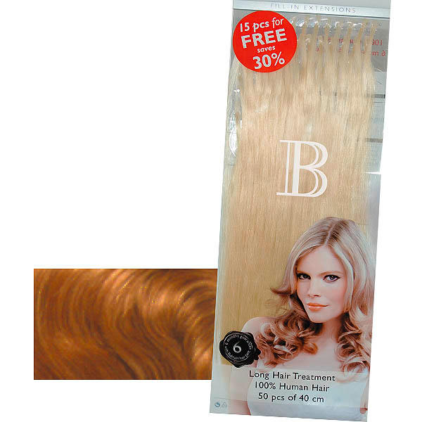 Balmain Fill-In Extensions Value Pack Natural Straight 23 Extra Light Gold Blond - 1