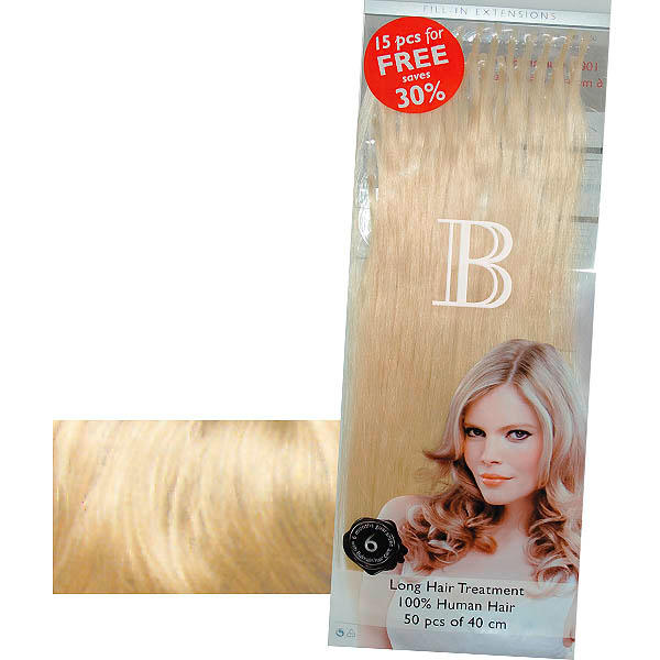 Balmain Fill-In Extensions Value Pack Natural Straight 614A Natural Blond Ash - 1