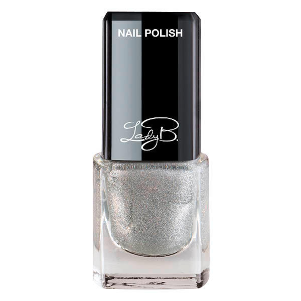 Lady B. Mini nail polish Shiny Silver, 5 ml - 1