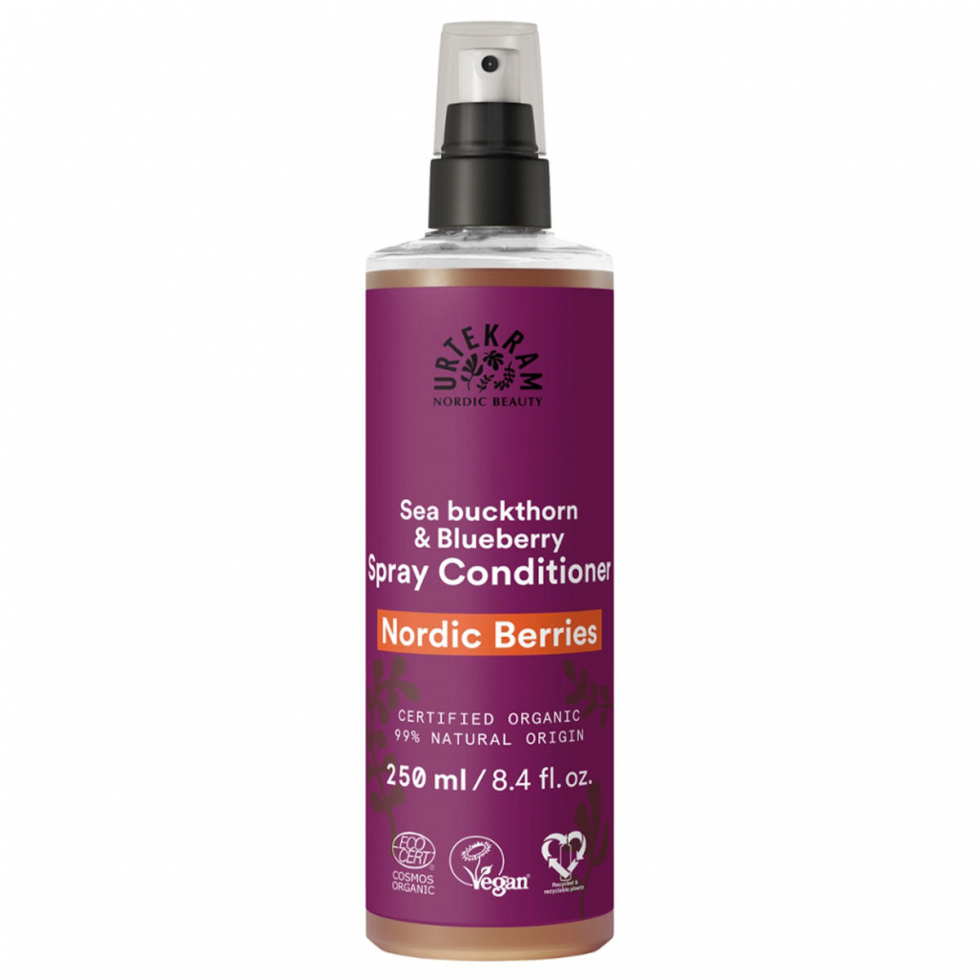 URTEKRAM Nordic Berries Sea buckthorn & Blueberry Spray Conditioner 250 ml - 1