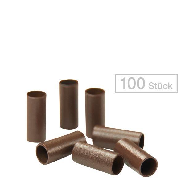 Balmain Micro Rings Braun, Pro Packung 100 Stück - 1
