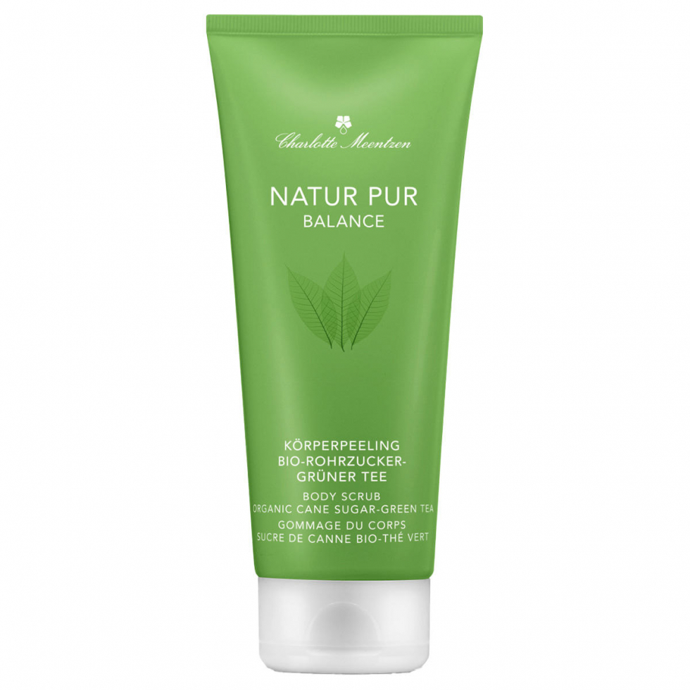Charlotte Meentzen Body scrub organic cane sugar green tea 200 ml - 1
