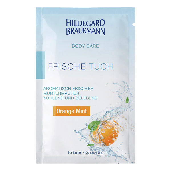 Hildegard Braukmann BODY CARE Frische Tuch Orange Mint 10 Stück - 1