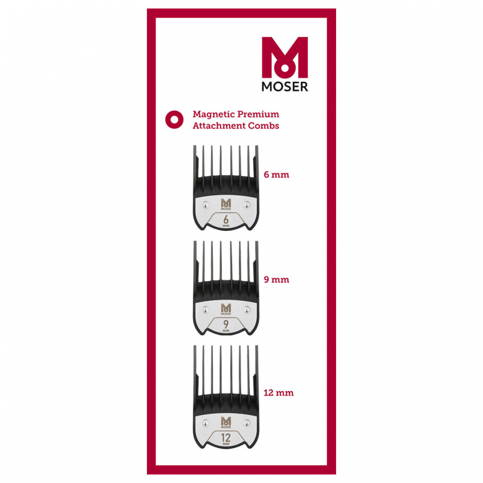 Moser Premium magnetic attachment comb set  - 1