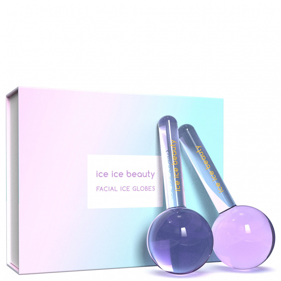ice ice beauty FACIAL ICE GLOBES Lavender Sorbetto 2 Stück - 1