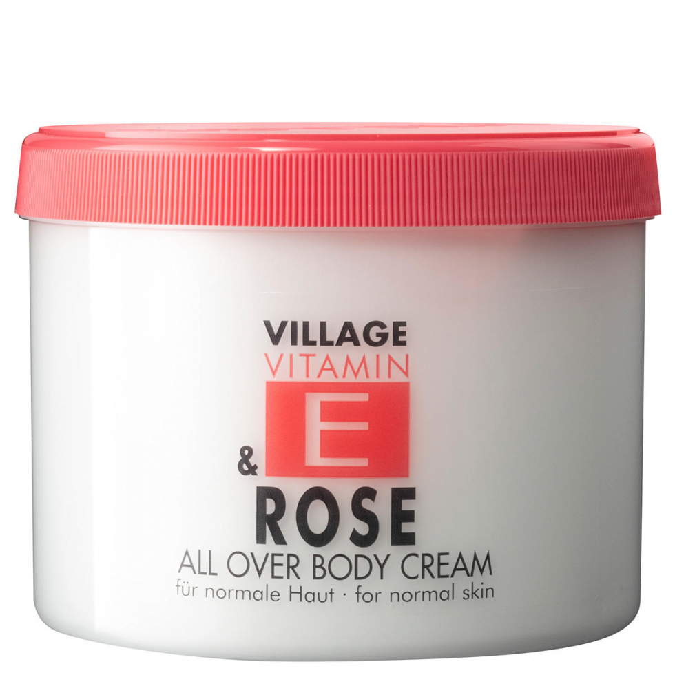 Village Vitamin E Bodycream Rose 500 ml - 1