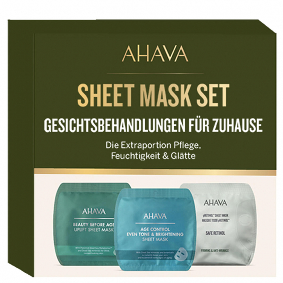 AHAVA Sheet Mask Set 3 Stück - 1
