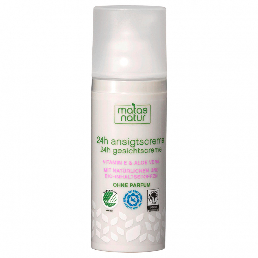 MATAS Natur 24H Gesichtscreme mit Bio-Aloe Vera und Vitamin E 50 ml - 1