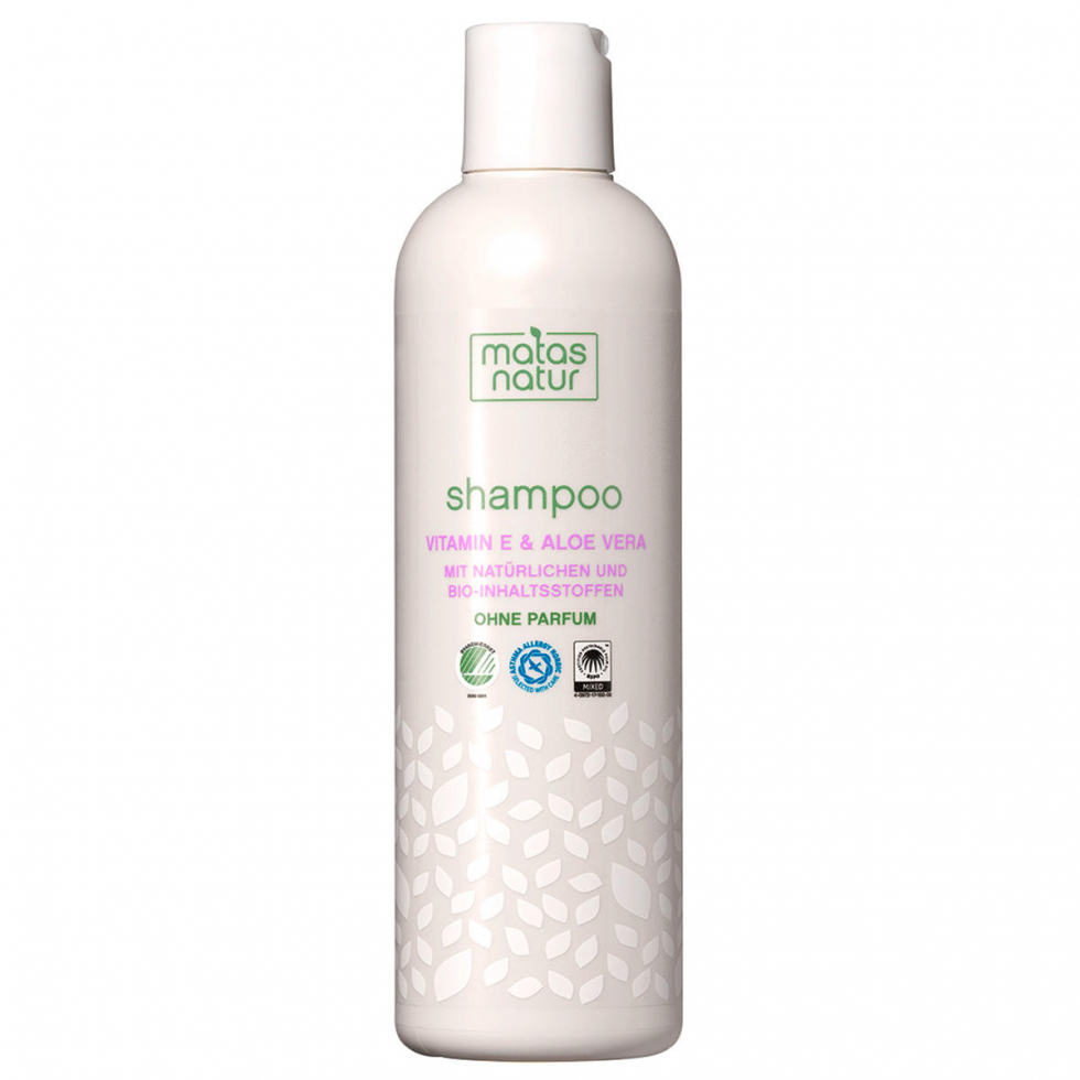 MATAS Natur Shampoo met organische aloë vera en vitamine E 400 ml - 1