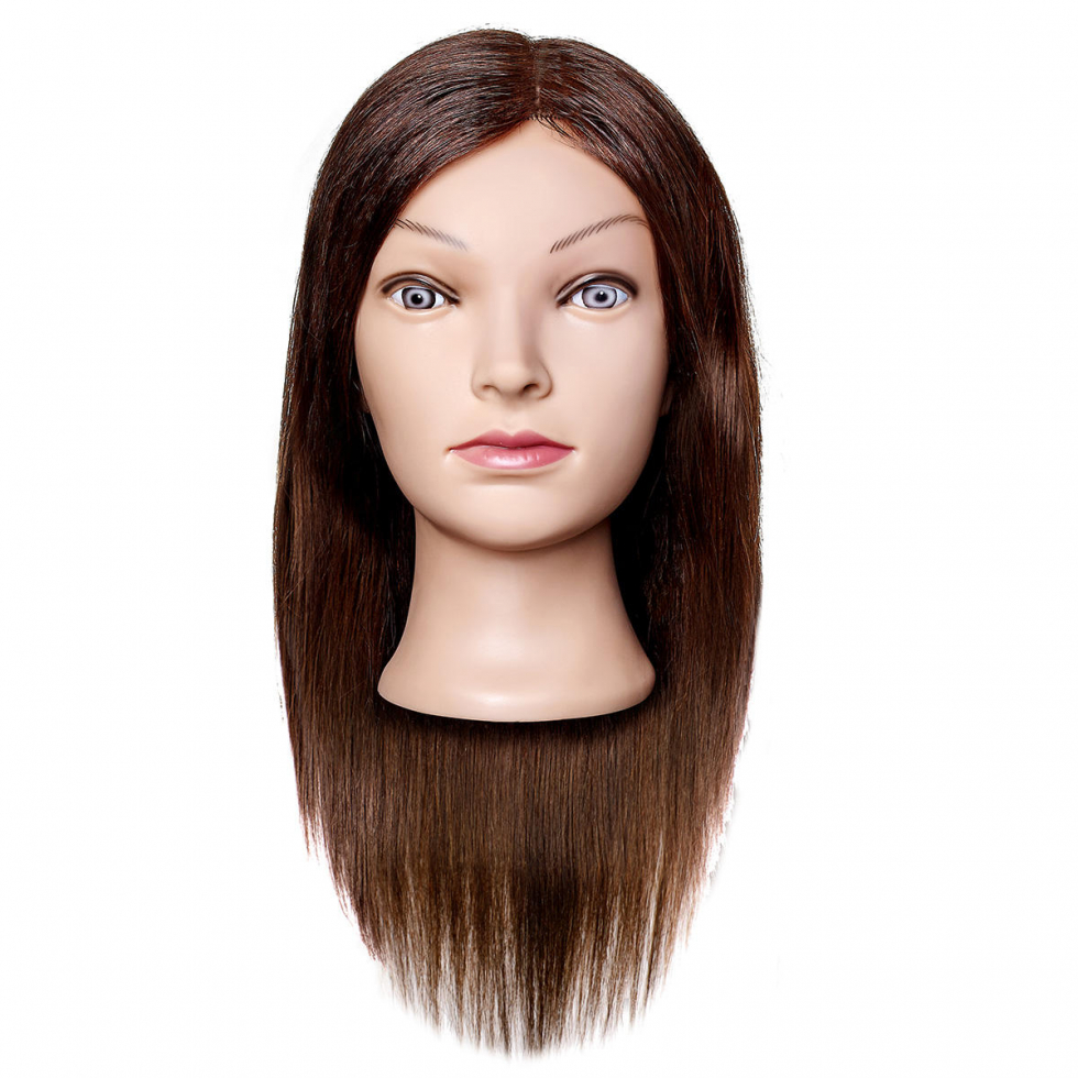 Efalock Mannequin de coiffure EMILIA brun - 1