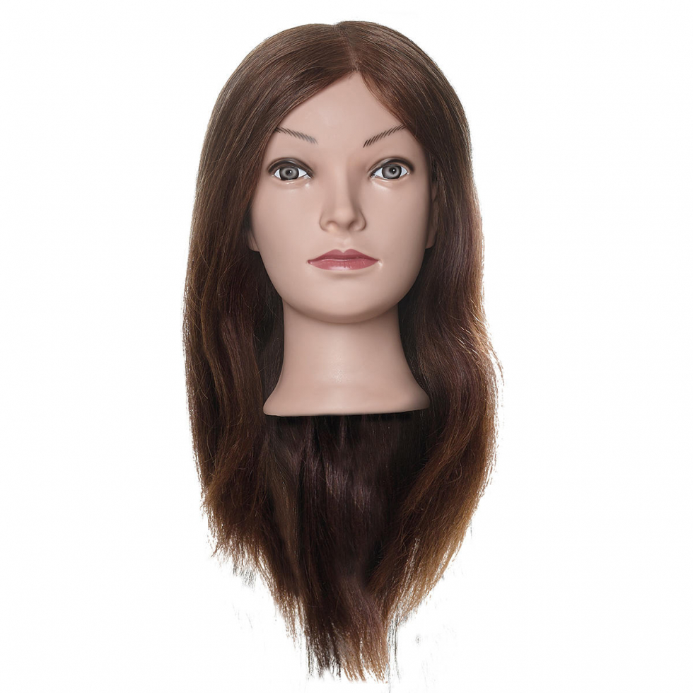 Efalock Mannequin de coiffure HANNA brun - 1