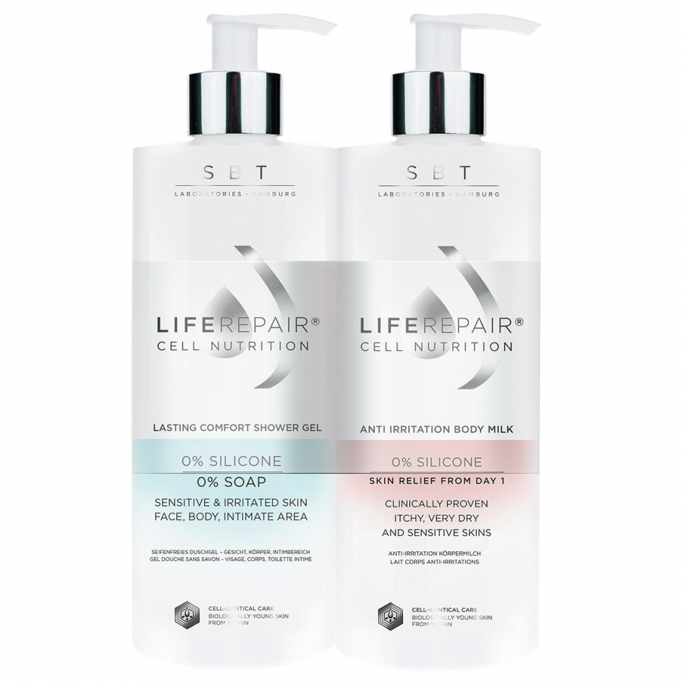 SBT Liferepair Duo pack Shower Gel + Body Milk 2 x 400 ml - 1