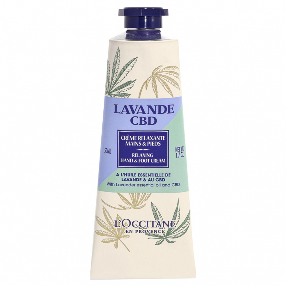 L'Occitane LAVANDE CBD Relaxing Hand & Foot Cream Limited Edition 50 ml - 1