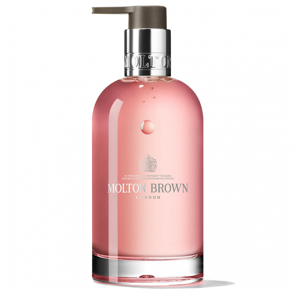 MOLTON BROWN Delicious Rhubarb & Rose Fine Liquid Hand Wash Glas Bottle 200 ml - 1