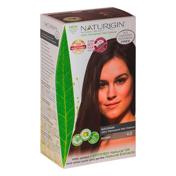 Naturigin Permanent Hair Color Cream Set 4.0 Brown - 1