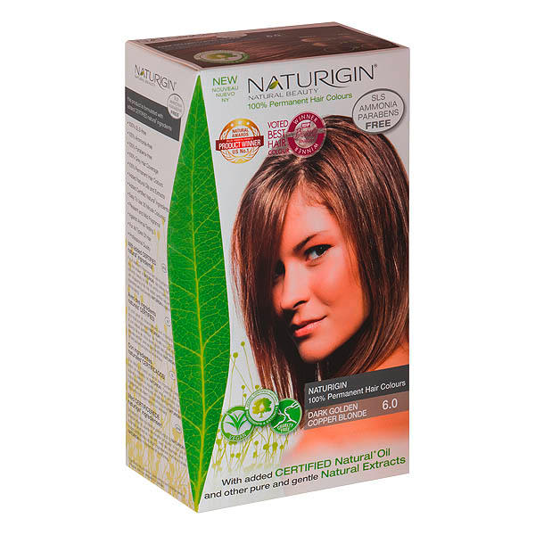 Naturigin Permanent Hair Color Cream Set 6.0 Dark Golden Copper Blonde - 1
