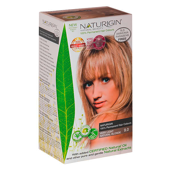 Naturigin Permanent Hair Color Cream Set 9.0 Very Light Natural Blonde - 1