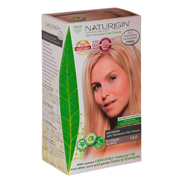Naturigin Permanent Hair Color Cream Set 10.0 Platinum Blonde - 1