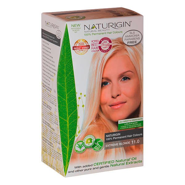Naturigin Permanent Hair Color Cream Set 11.0 Extreme Blonde - 1