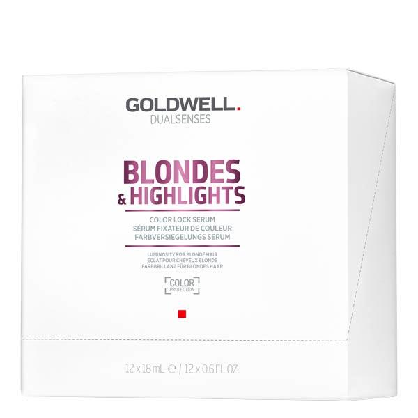 Goldwell Dualsenses Blondes & Highlights Sérum Color Lock Paquet de 12 x 18 ml - 1